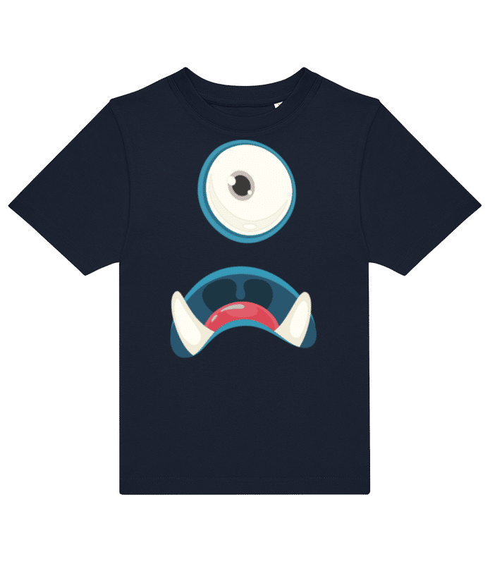 Vorschau: Monster 1 - Kinder T-Shirt B&C - Marine - Vorne