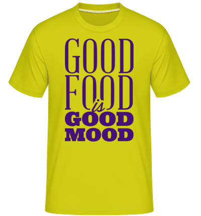 Good Food Is Good Mood -  T-Shirt Shirtinator homme - Citron vert - Devant