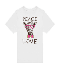 Giraffe Peace Love · Kinder T-Shirt B&C