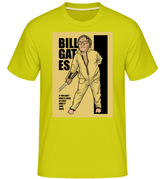 Preview: Bill Gates -  Shirtinator Men's T-Shirt - Lime - Front