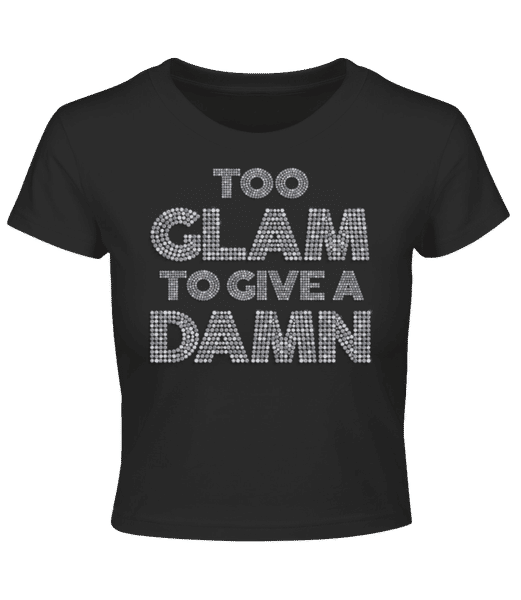 Aperçu: Too Glam To Give A Damn - Crop top - Noir - Devant
