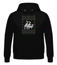 Three Deer - Sudadera con capucha para hombre - Negro - delante
