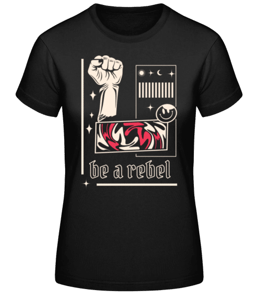 Aperçu: Rebel - T-shirt standard Femme - Noir - Devant