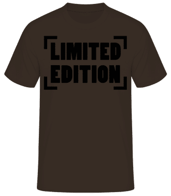 Limited Edition Logo - Pánske basic tričko - Hnedá - Predné