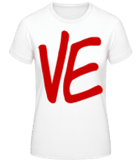 VE Red - T-shirt standard Femme - Blanc - Devant