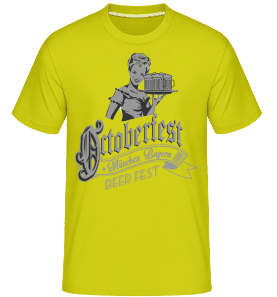 Preview: Oktoberfest Beer Fest -  Shirtinator Men's T-Shirt - Lime - Front