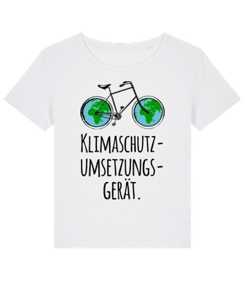 Klimaschutzumsetzungsgerät - Frauen Bio T-Shirt Stanley Stella 2.0 - Weiß - Vorne