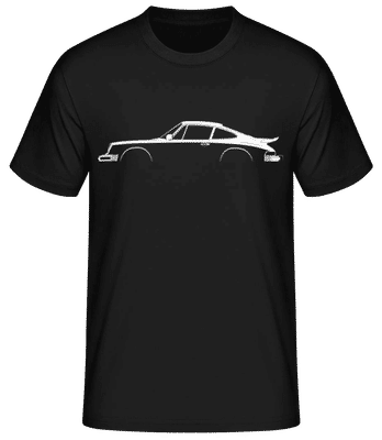 'Porsche 911 Car.3.2 Whale.' Silhouette - Men's Basic T-Shirt - Black - Front