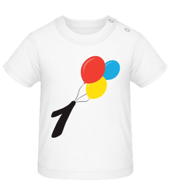 Anniversary 1 Balloons - Camiseta de bebé - Blanco - delante