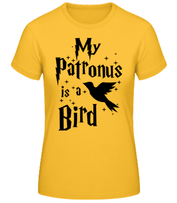 My Patronus Is A Bird - Women's Basic T-Shirt - Golden yellow - Front