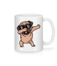 Pug Dabbing - Taza - Blanco - delante