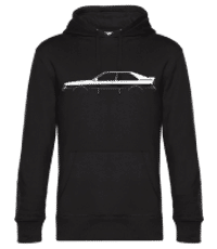 'Audi Quattro' Silhouette - Sudadera con capucha premium unisex - Negro - delante