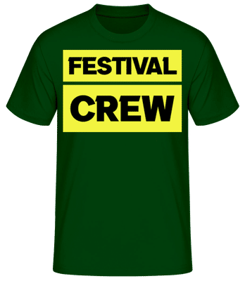 Festival Crew - Pánské basic tričko - Bottle green - Napřed