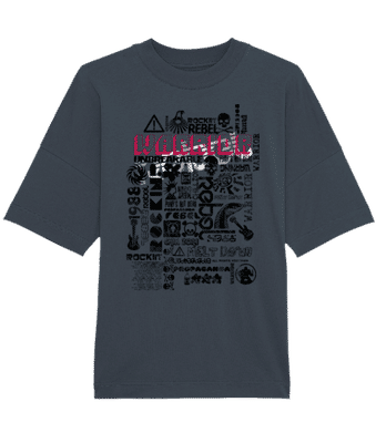 Pop Culture - Camiseta oversized unisex bio Stanley Stella 2.0 - Vaquero - delante