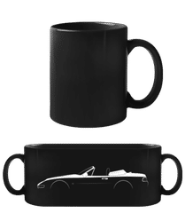 'Porsche 968 Cabriolet' Silhouette · Tasse Noire