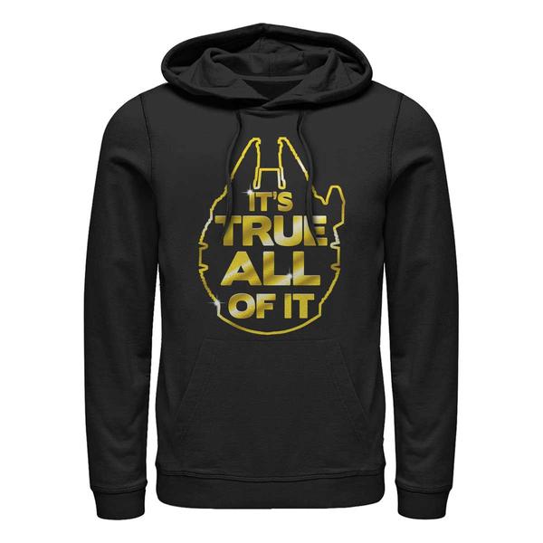 Preview: Star Wars - Episode 7 - Millennium Falcon Golden Truth - Unisex Hoodie - Black - Front