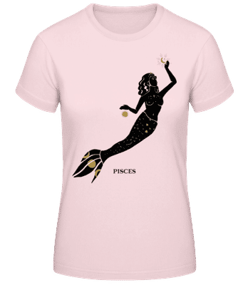 Female Zodiac Sign Pisces - T-shirt standard Femme - Rose - Devant