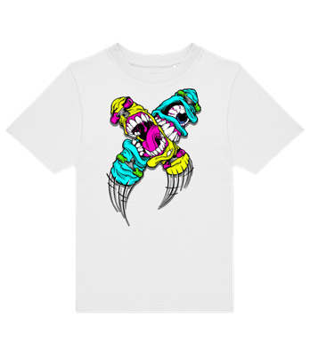 Skateboards With Eyes - Kids B&C T-Shirt - White - Front