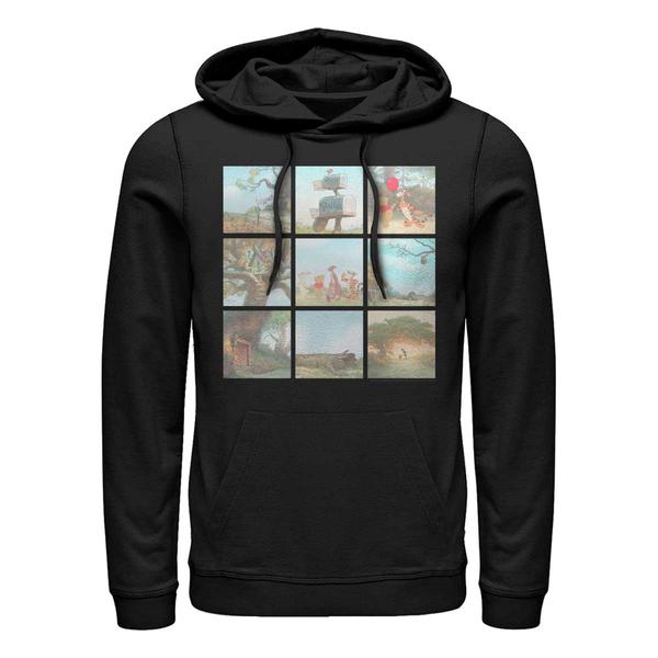 Vorschau: Disney Classics - Winnie Puuh - Skupina Pooh Scenes - Unisex Hoodie - Schwarz - Vorne