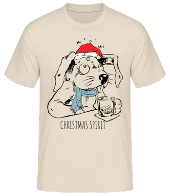 Christmas Spirit - Men's Basic T-Shirt - Cream - Front