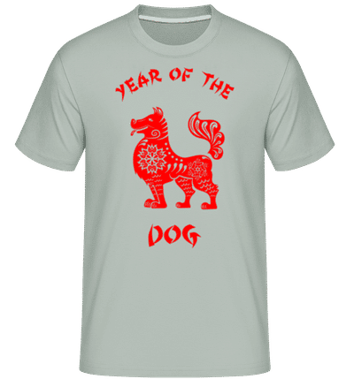 Chinese Zodiac Year Of The Dog - T-Shirt Shirtinator homme - Menthe verte - Devant