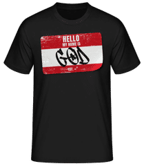 Hello My Name Is God · T-shirt homme B&C