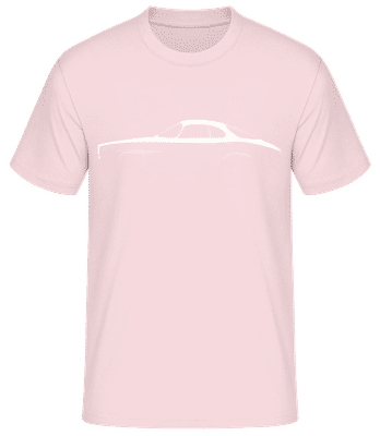 'Alfa Romeo Giulia Sprint' Silhouette - Pánske basic tričko - Ružová - Predné
