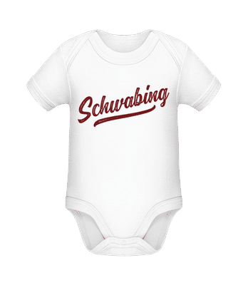 Schwabing Swoosh - Baby Bio Strampler - Weiß - Vorne