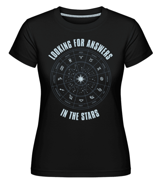 Aperçu: Zodiac Looking For Answers -  T-shirt Shirtinator femme - Noir - Devant