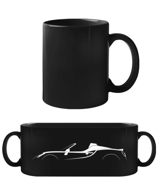 Aperçu: 'Alfa Romeo 4C Spider' Silhouette - Tasse Noire - Noir - Devant