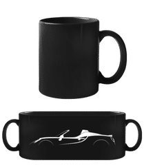 'Alfa Romeo 4C Spider' Silhouette · Tasse Noire