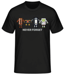 Never Forget Old Technology · Camiseta básica para hombre