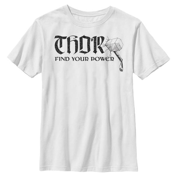 Aperçu: Marvel - Avengers - Thor Power of - Enfant T-shirt - Blanc - Devant