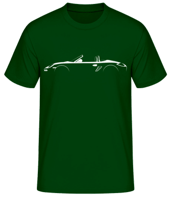 'Porsche Boxster (987)' Silhouette - Men's Basic T-Shirt - Bottle green - Front