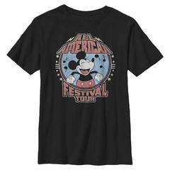 Disney - Mickey Mouse - Mickey American Tour - Kids T-Shirt