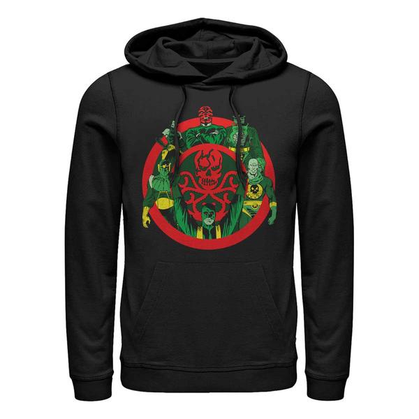Aperçu: Marvel - Avengers - Red Skull Skull Gang - Unisex Sweat à capuche - Noir - Devant