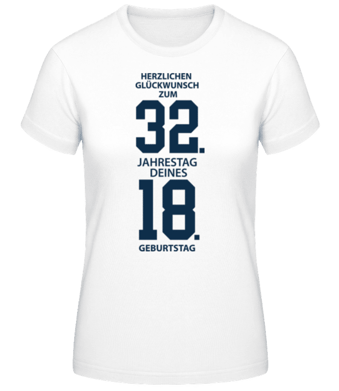 Vorschau: 50. Geburtstag - Frauen Basic T-Shirt - Weiß - Vorne