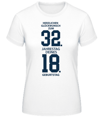 50. Geburtstag - Frauen Basic T-Shirt - Weiß - Vorne