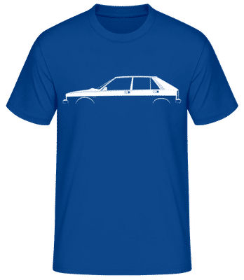 'Lancia Delta HF' Silhouette - Pánské basic tričko - Královská modrá - Napřed