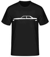 'Audi 100 Coupe C2' Silhouette · Camiseta básica para hombre