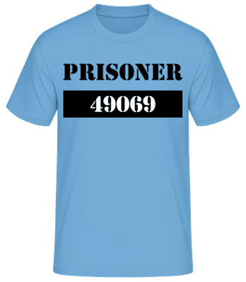 Prisoner - Camiseta básica para hombre - Azul claro - delante