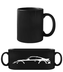'Porsche 911 Dakar 992' Silhouette · Tasse Noire