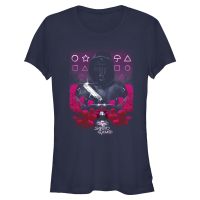 Netflix - El juego del calamar - Front Man Faceless Fiends - Mujeres Camiseta - Marino - delante