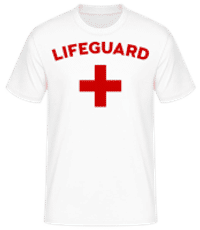 Lifeguard - Camiseta básica para hombre - Blanco - delante