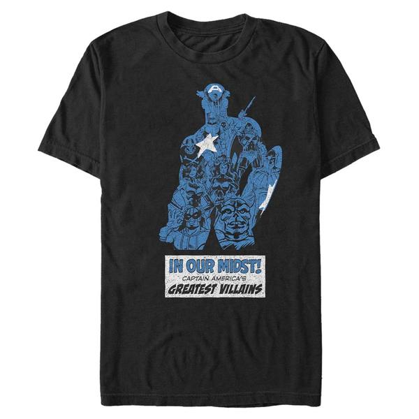 Aperçu: Marvel - Avengers - Captain America Inner Villains - Homme T-shirt - Noir - Devant