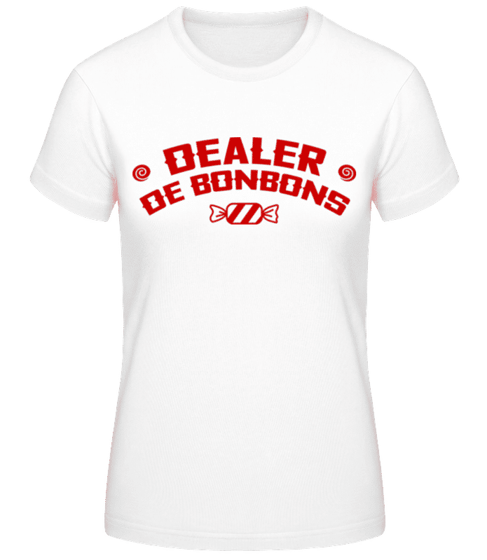 Aperçu: Dealer De Bonbons - T-shirt femme B&C - Blanc - Devant