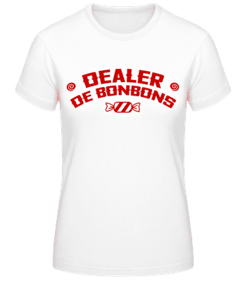 Dealer De Bonbons - T-shirt femme B&C - Blanc - Devant