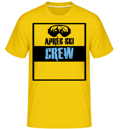 Après Ski Crew -  T-Shirt Shirtinator homme - Jaune doré - Devant