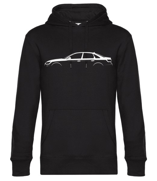 Aperçu: 'Audi A4 B9' Silhouette - Sweat à capuche premium Unisexe - Noir - Devant