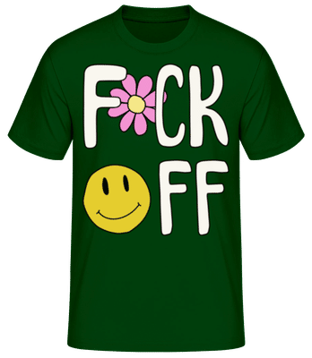 Fck Off - T-shirt standard Homme - Vert bouteille - Devant